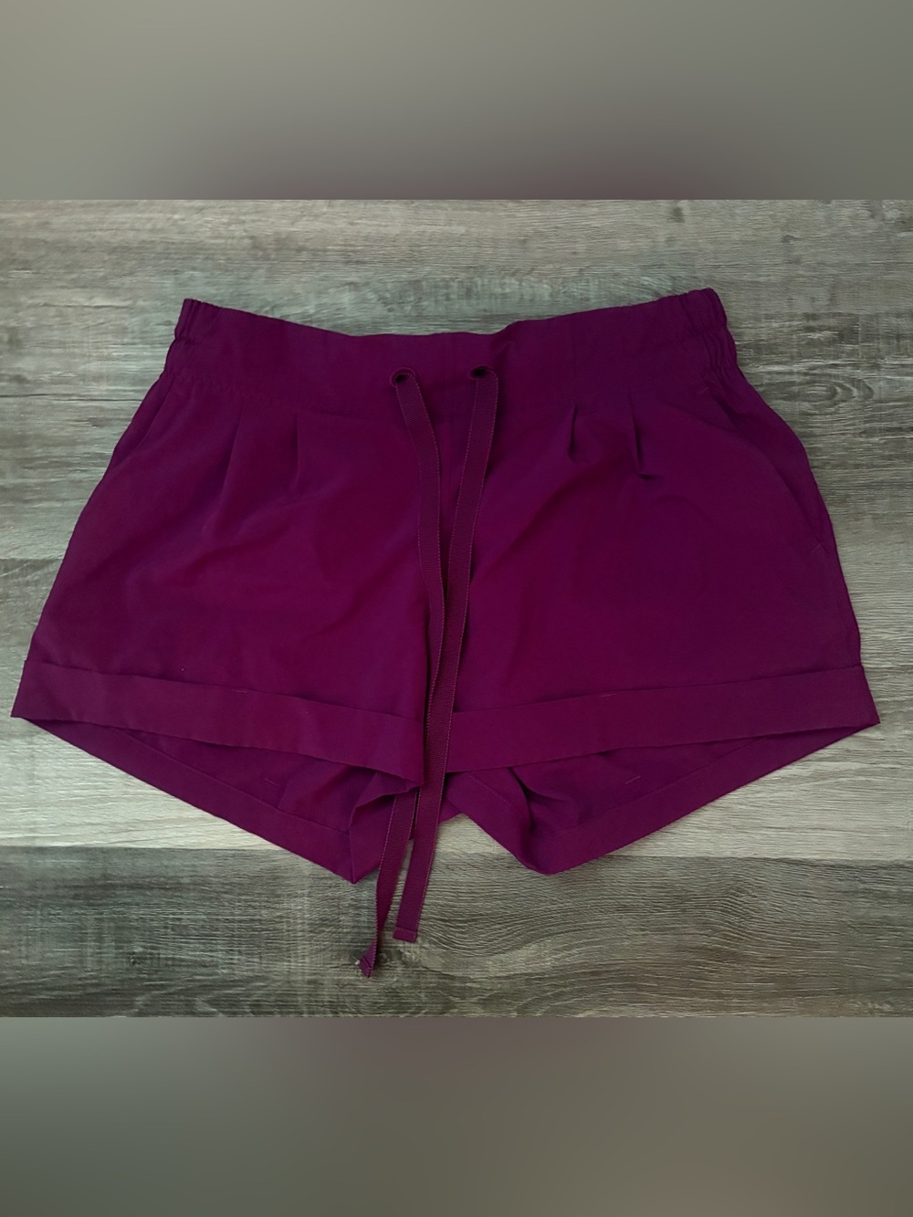 Lululemon Women's Drawstring Pull-On Shorts in Deep Plum